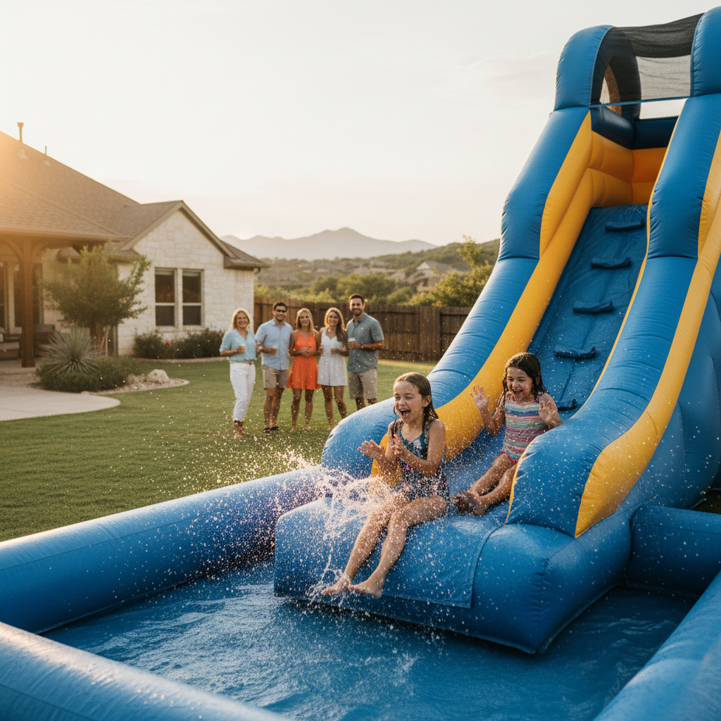 Water slide rentals and summer party planning